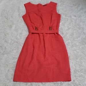 Ellen Tracy sleeveless coral dress